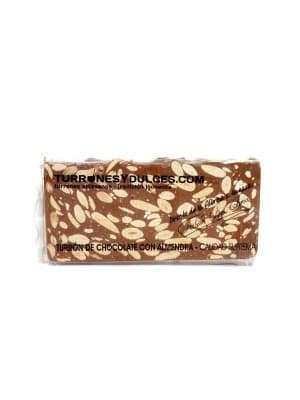 Turrón Chocolate con almendras 300g